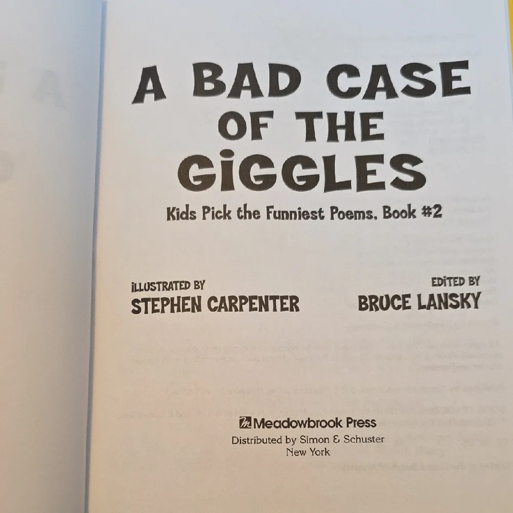 Poetry Books For Kids - A Bad Case Of The Giggles And Miles Of Smiles